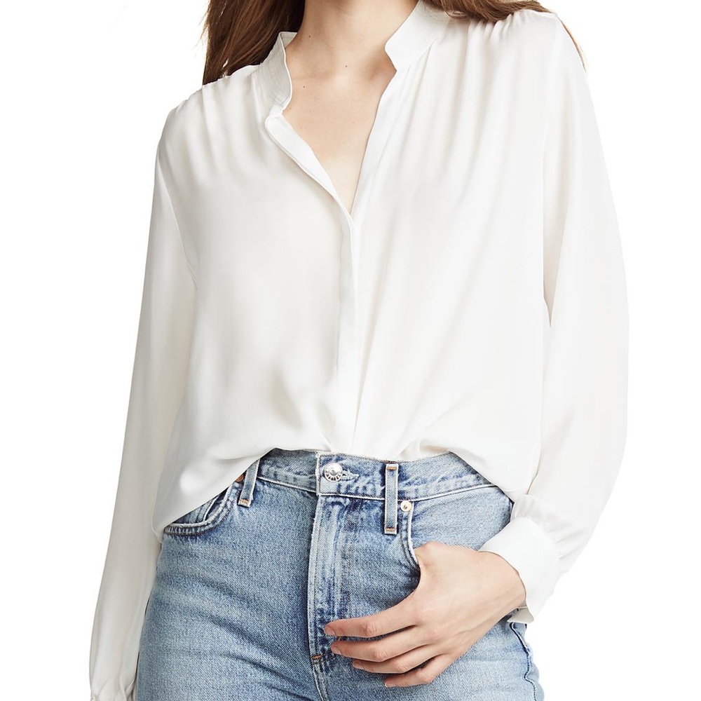 L’AGENCE Bianca Silk Blouse